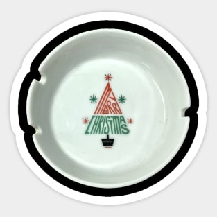 Merry Christmas - Ashtray Sticker